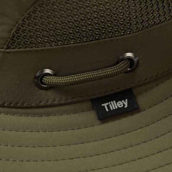 NWOT Tilley Modern Airflo Recycled Hat UPF 50+ Water Repell Green Small 56cm 7 - Picture 8 of 14